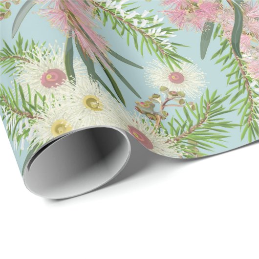 Australian Bottlebrush Country Garden Geschenkpapier (Rolleneckpunkt)