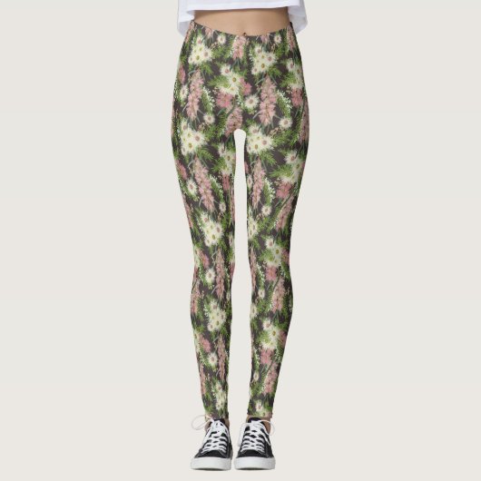 Australian Bottlebrush Country Garden Leggings (Vorderseite)