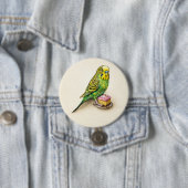 Australian Budgie Pink Lamington Large Badge Pin Button (Beispiel)
