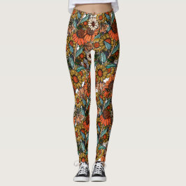 Australian Bush Wildblume Garden Leggings