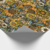 Australian Bush Wildblume Summer Garden Geschenkpapier (Ecke)