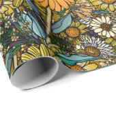 Australian Bush Wildblume Summer Garden Geschenkpapier (Rolleneckpunkt)