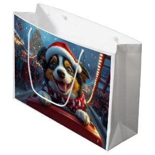 Australian Cattle Dog Achterbahn Weihnachten Große Geschenktüte