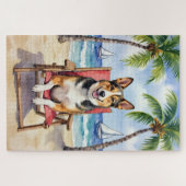 Australian Cattle Dog Beach Scene Puzzle (Horizontal)