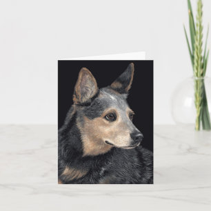 Australian Cattle Dog Card - "Quigley" Karte