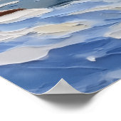 Australian Cattle Dog Christmas Boat Holiday Poster (Ecke)