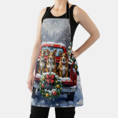 Australian Cattle Dog Christmas Red Truck Holiday Schürze (InSitu)