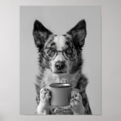 Australian Cattle Dog Coffee Print: Coffee Bar Dec Poster (Vorne)