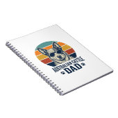 Australian Cattle Dog Dad Vintage Sunset Shirt_1 Notizblock (Rechte Seite)