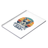 Australian Cattle Dog Dad Vintage Sunset Shirt_1 Notizblock (Linke Seite)