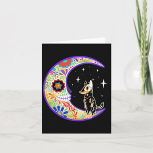Australian Cattle Dog Dia De Los Muertos Karte