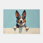 Australian Cattle Dog Fußmatte Kunst (Vorderseite)