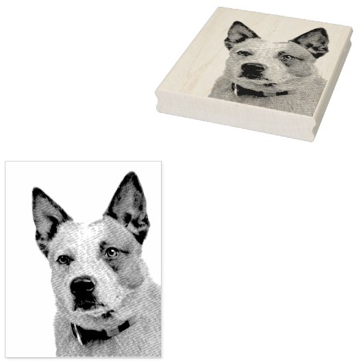Australian Cattle Dog Gummistempel (Stempel)