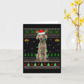 Australian Cattle Dog hässliche Weihnachtspullover Karte (Gelbe Blume)