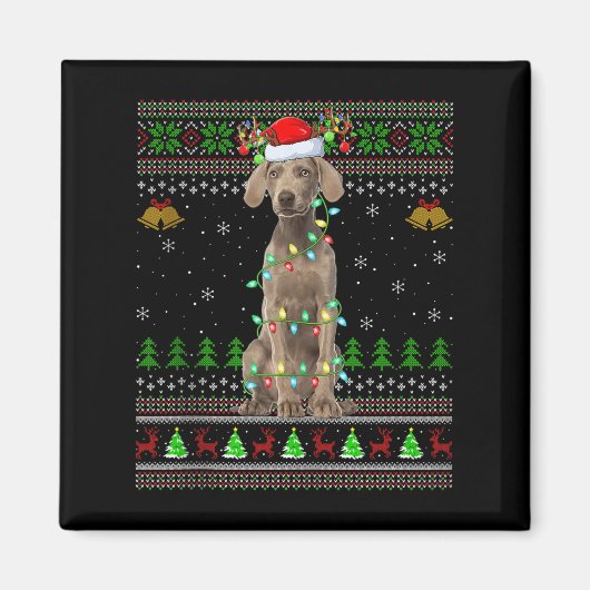 Australian Cattle Dog hässliche Weihnachtspullover Magnet (Vorne)