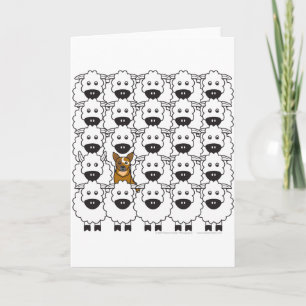 Australian Cattle Dog in the Sheep Karte