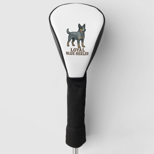 Australian Cattle Dog Loyal Blue Heeler Golf Headcover (Vorderseite)
