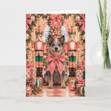 Australian Cattle Dog Nussknacker Weihnachtskarte