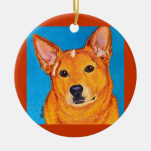 Australian Cattle Dog Ornament - "Red"