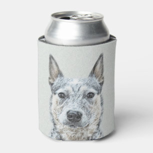 Australian Cattle Dog Painting - Niedliche Origina Dosenkühler