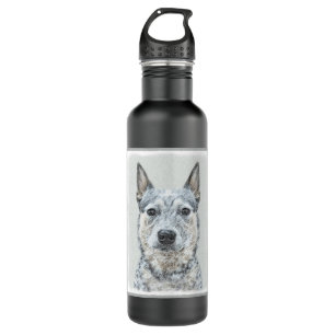 Australian Cattle Dog Painting - Niedliche Origina Edelstahlflasche