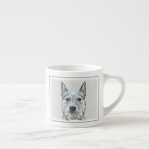 Australian Cattle Dog Painting - Niedliche Origina Espressotasse