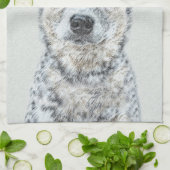 Australian Cattle Dog Painting - Niedliche Origina Handtuch (Gefaltet)