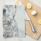 Australian Cattle Dog Painting - Niedliche Origina Handtuch (Viertel Falte)