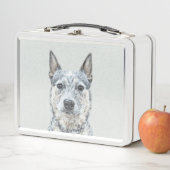 Australian Cattle Dog Painting - Niedliche Origina Metall Brotdose (Beispiel)