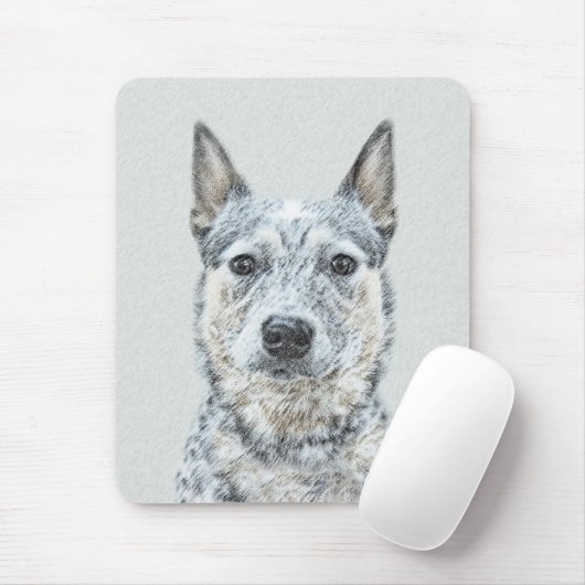 Australian Cattle Dog Painting - Niedliche Origina Mousepad (Mit Mouse)