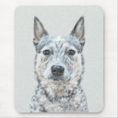 Australian Cattle Dog Painting - Niedliche Origina Mousepad (Vorne)