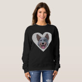 Australian Cattle Dog Puzzle Sweatshirt (Vorne ganz)