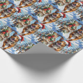 Australian Cattle Dog Red Heeler Christmas Geschenkpapier (Ecke)