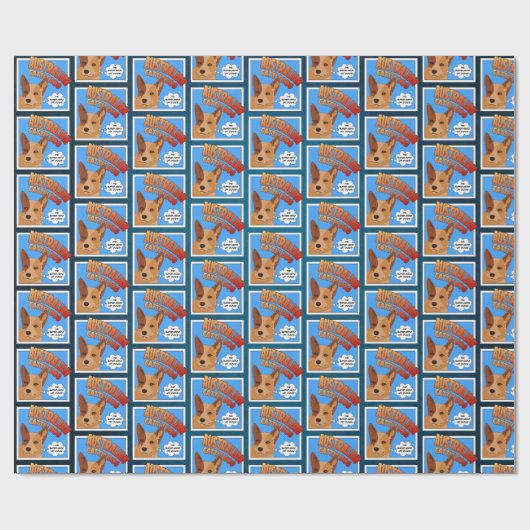 Australian Cattle Dog - Super-Held der Hunde! Wrap Geschenkpapier (Flach)