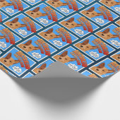 Australian Cattle Dog - Super-Held der Hunde! Wrap Geschenkpapier (Ecke)