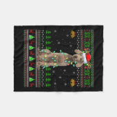Australian Cattle Dog Ugly Christmas Sweaters Holi Fleecedecke (Vorderseite (Horizontal))