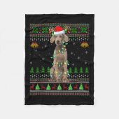 Australian Cattle Dog Ugly Christmas Sweaters Holi Fleecedecke (Vorderseite)