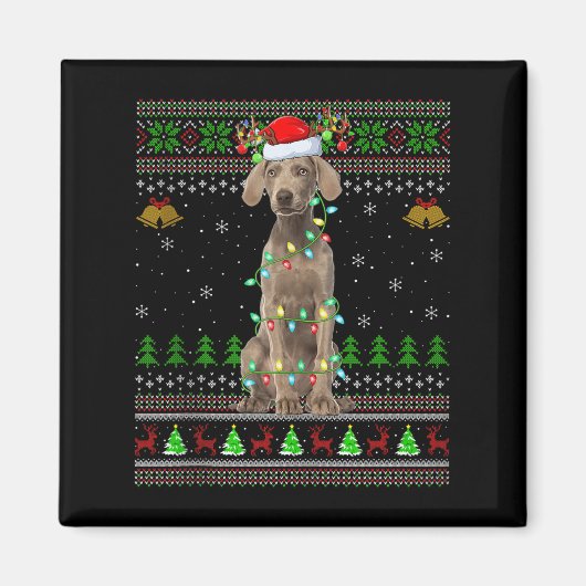 Australian Cattle Dog Ugly Christmas Sweaters Holi Magnet (Vorne)