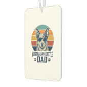 Australian Cattle Dog Vater Vintage Sonnenuntergan Autolufterfrischer (Links)