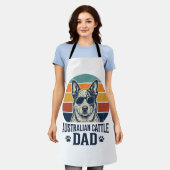 Australian Cattle Dog Vater Vintage Sonnenuntergan Schürze (Getragen)