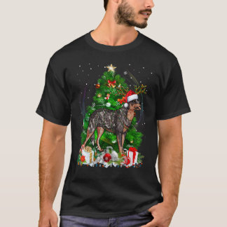Australian Cattle Dog Weihnachtsbaum Licht Pyjama  T-Shirt
