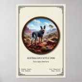 Australian Cattle Dog Zoology Series Poster (Vorne)