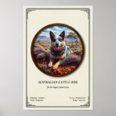 Australian Cattle Dog Zoology Series Poster (Vorne)