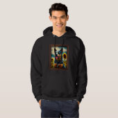 Australian Cattle Painting Sunflower Flower Mom Wo Hoodie (Vorne ganz)