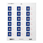 Australian Christmas Koala Bear Present Tag Labels Adressaufkleber<br><div class="desc">This sheet of fun sticky gift tag labels feature a cute cartoon of a Koala bear wearing a red and white festive santa hat. The Koala is grey with black eyes, brown nose and a smile. There is bright red text inside the tummy of the Koala that says "merry Christmas...</div>