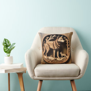 "Australian Dingo: A Nature's Print" Kissen