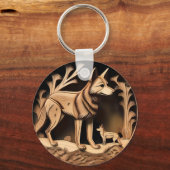 "Australian Dingo: A Nature's Print" Schlüsselanhänger (Vorderseite)