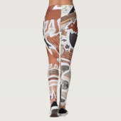 Australian Dream Mythals Animals 5 Schlange Leggin Leggings (Rückseite)