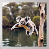 Australian Drop Bear Koala Poster (Vorne)