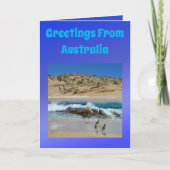 Australian Emu And Koala, Birthday Karte (Vorderseite)